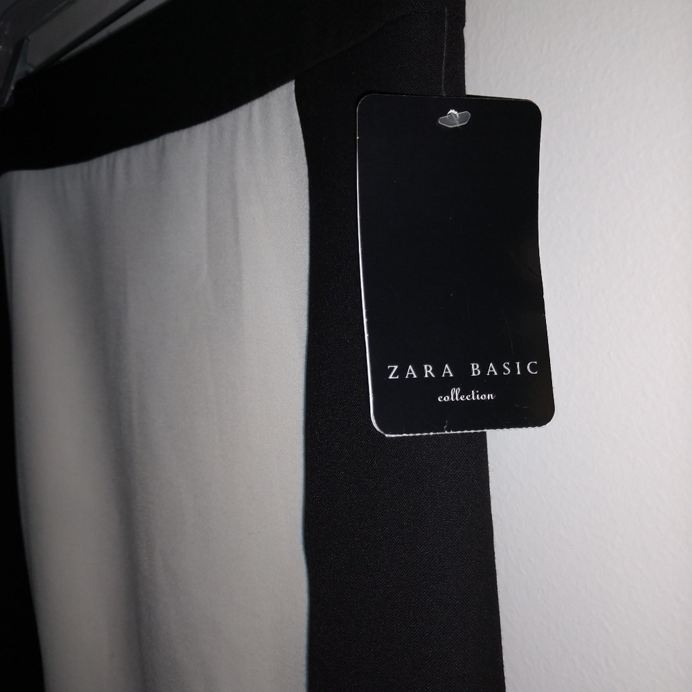 Zara black and white colorblock skirt - Picture 2 of 6